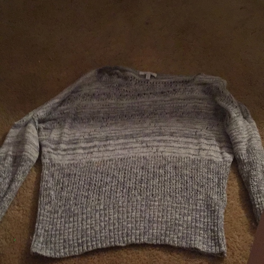 Gray and white Large winter sweatshirt